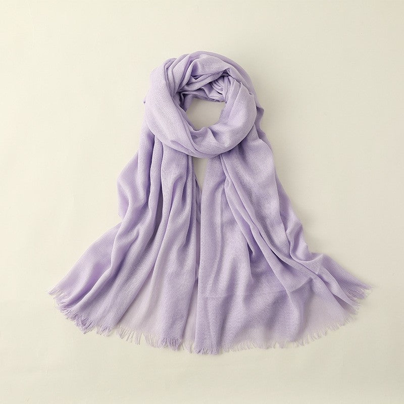 Thin Sun Protection Beach Long Cotton And Linen Scarf