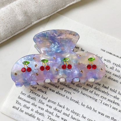 2+Cute Cherry Rhinestone Hair laws