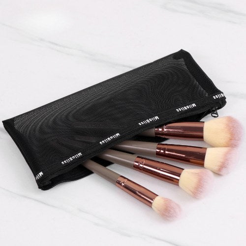 Black Letter Portable Make Up Bags