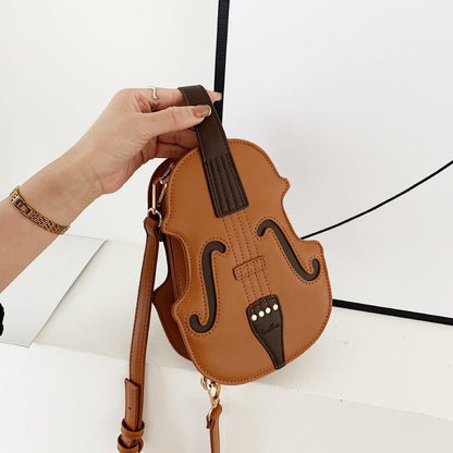 Creative Violin Shape Crossbody Bag