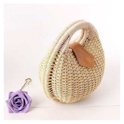 Fashion Rattan Weaving Hand Bag