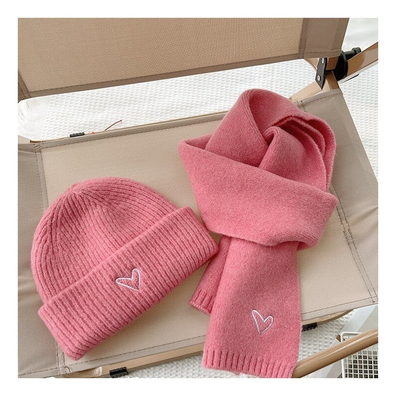 Kids Knit Hat Scarf Set