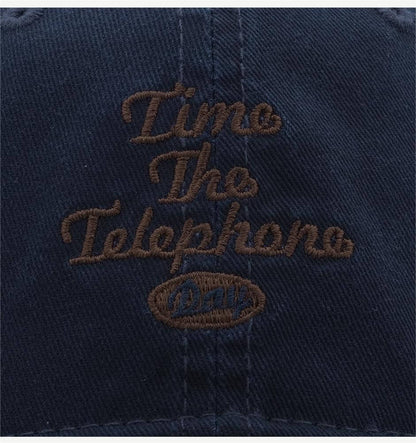 Contrast Color Embroidered Baseball Caps