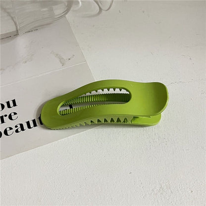 Large Solid Color Minimalist Hair Claw Clip