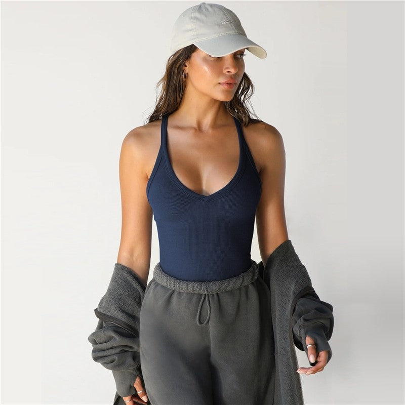 Solid Color Slim-Fit Tank Top