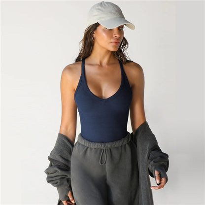 Solid Color Slim-Fit Tank Top