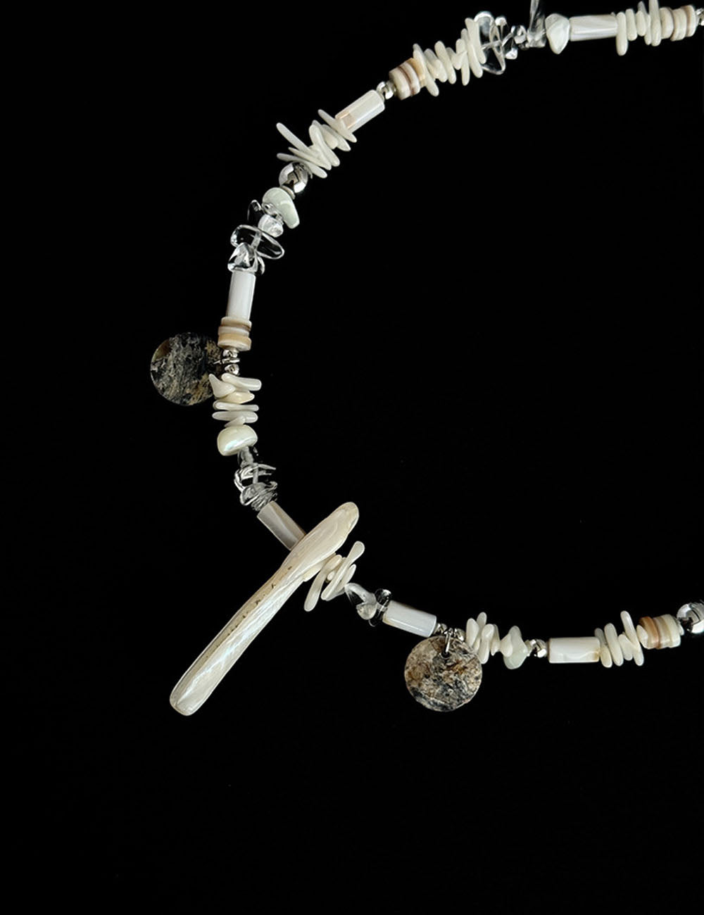 Beach Style Irregular Shell Beaded Necklace