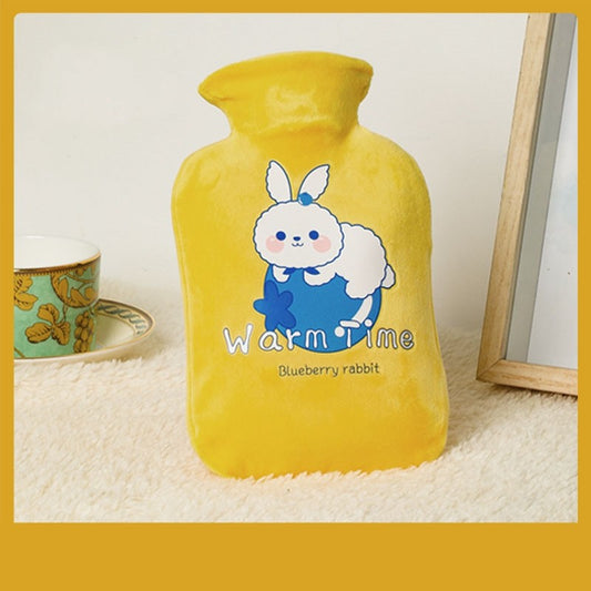 Cute Cartoon Printed Fleece Cover Hot Water Bag