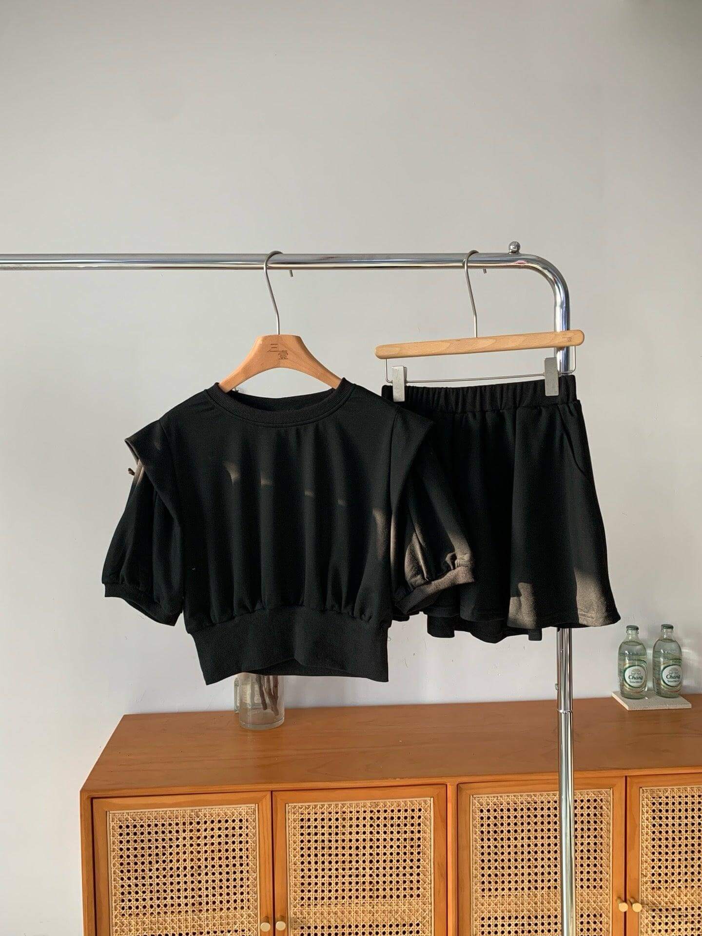 Round Neck Tops and Shorts