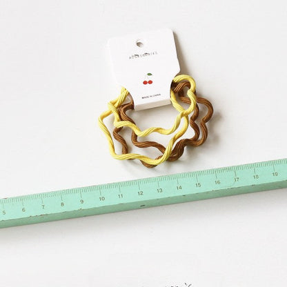 Candy Color Wave Simple Cute Hair Ties