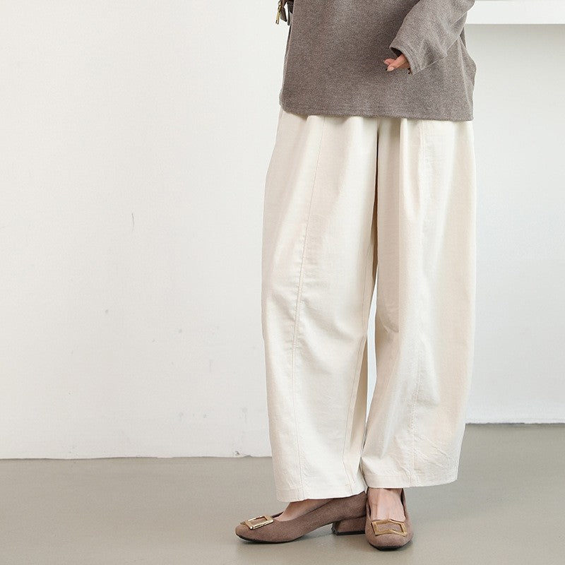 Women Loose Harem Pants Lantern Style Wide Leg Trousers