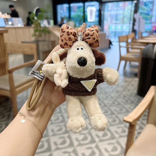 Cute Plush Dog Keychain