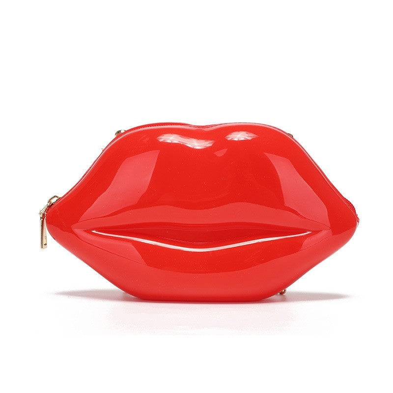 Mini Cute Jelly Sexy Lip Chain Crossbody Bag