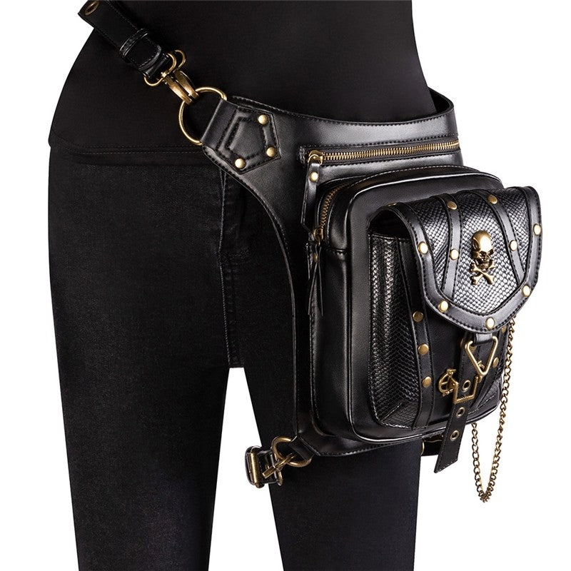 Retro Punk Casual Crossbody Waist Bag