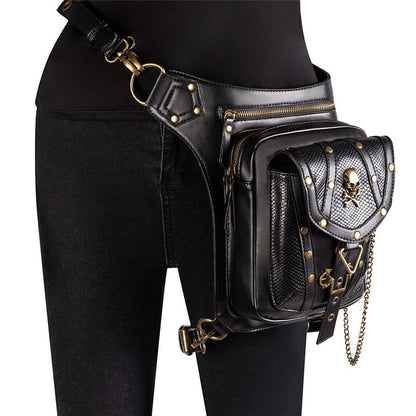 Retro Punk Casual Crossbody Waist Bag