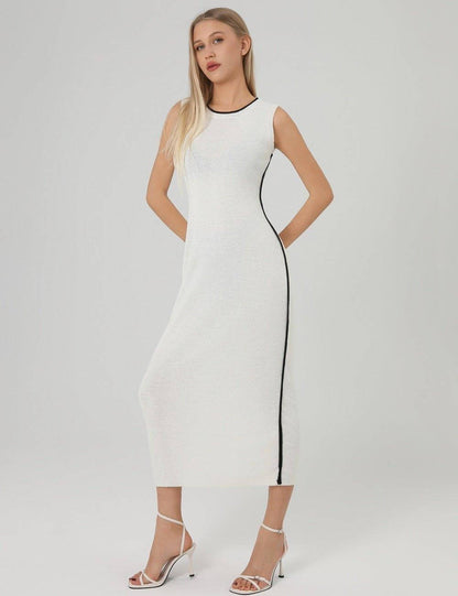 Round Neck Sleeveless Long Dress
