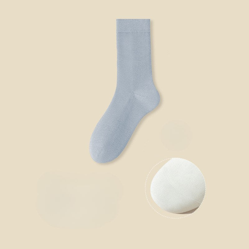 Solid Color Cotton Simple Socks