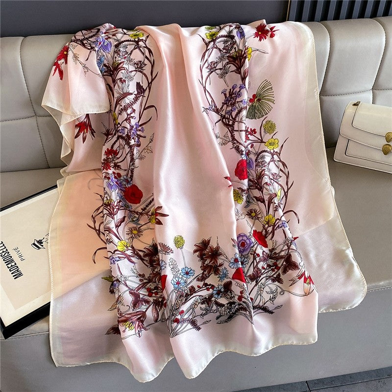 Fashion Print Silk Scarf