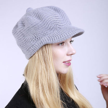 Knitted Thickened Duck Tongue Beret