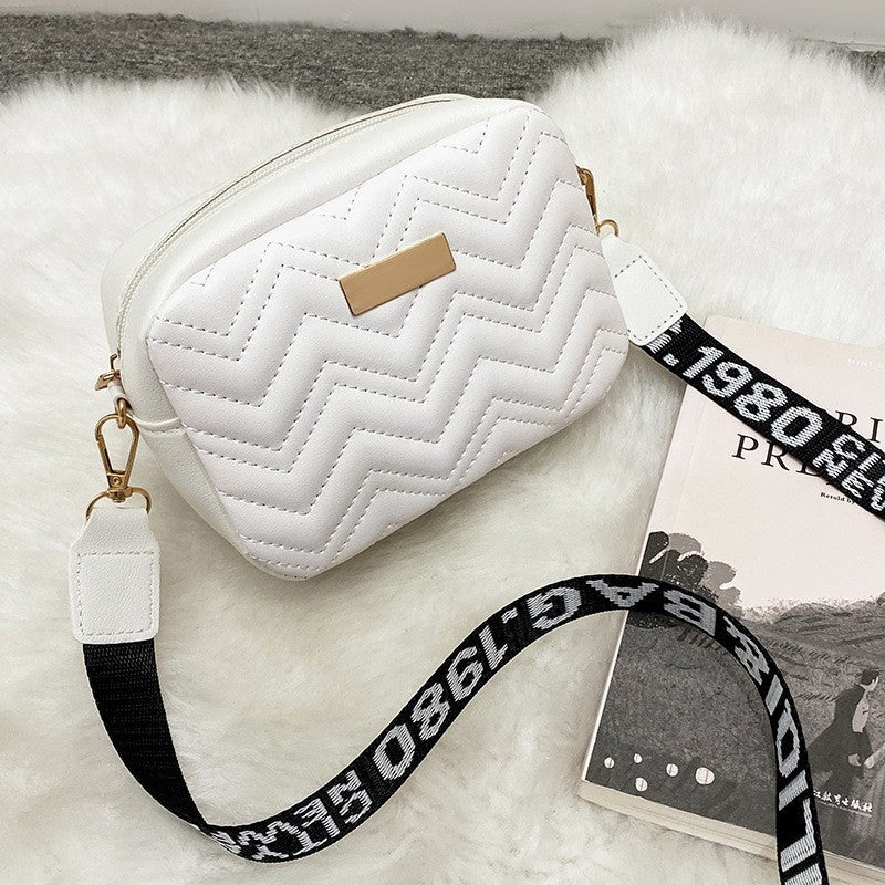 Fashion Letter-Strap Crossbody Bag