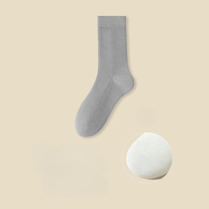 Solid Color Cotton Simple Socks