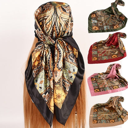 Bandana Printed Square Scarf