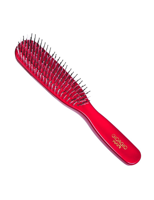 Transparent Red Smooth Touch Cushion Combs