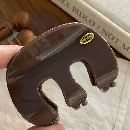 Simple Solid Color Small Hair Claw