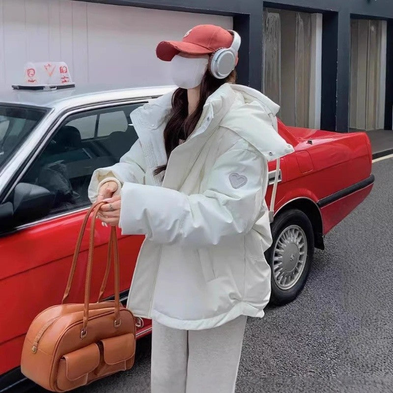 Solid Color Short Cotton Jacket