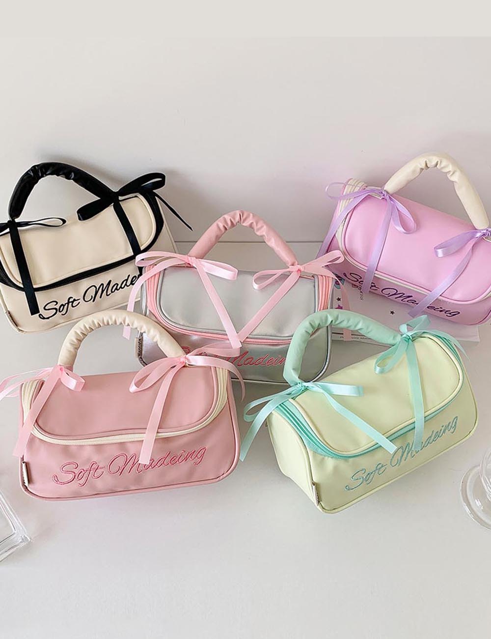 Cute Bow Knot Handheld Storage Bag