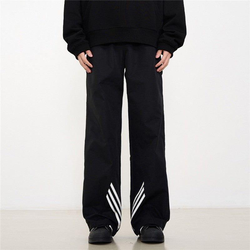 Draped American Striped Sport Pants