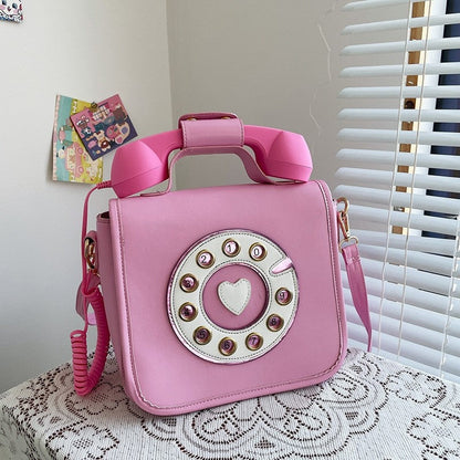 Creative Telephone Design Handle Bag