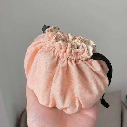 Sweet Floral Drawstring Make Up Bag