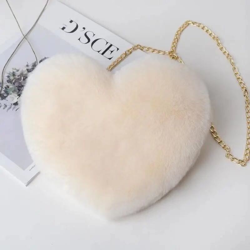 Plush Love One-Shoulder Diagonal Chain Bag