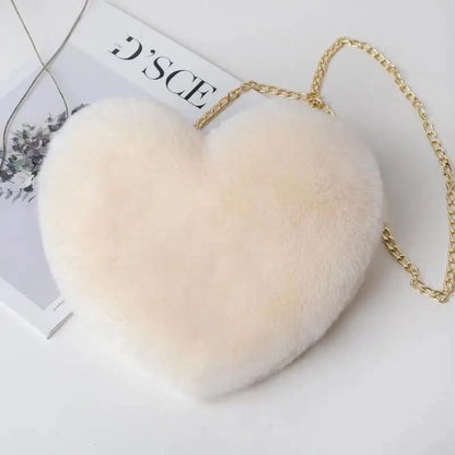 Plush Love One-Shoulder Diagonal Chain Bag