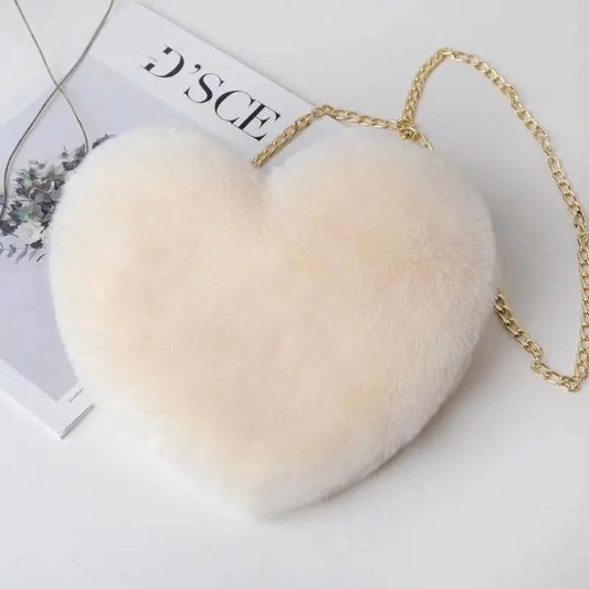 Plush Love One-Shoulder Diagonal Chain Bag
