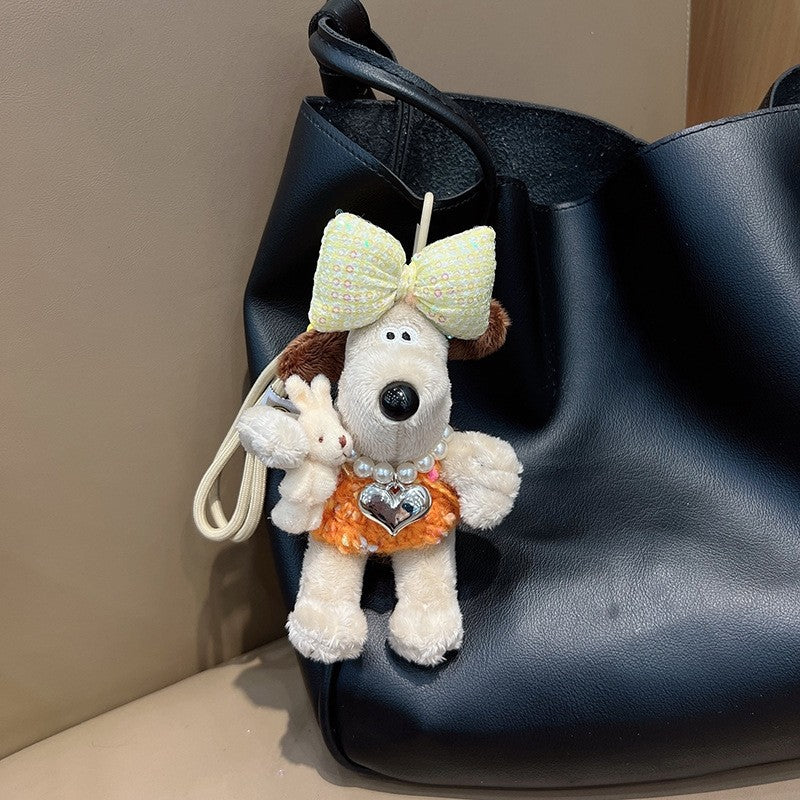 Cute Plush Dog Keychain