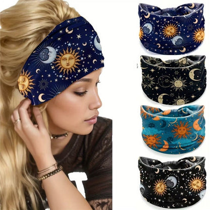 Printed Knot Elastic Headband