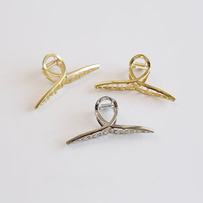 Minimalist Solid Color Metal Hair Claw Clip