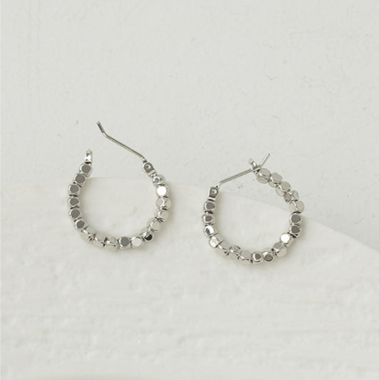 Irregular Square Bead Earrings