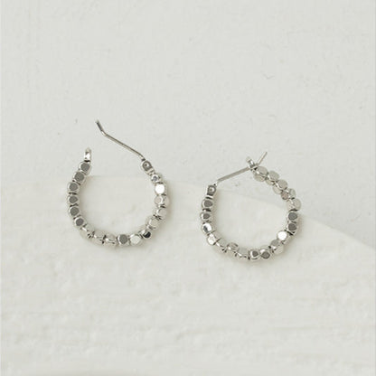 Irregular Square Bead Earrings