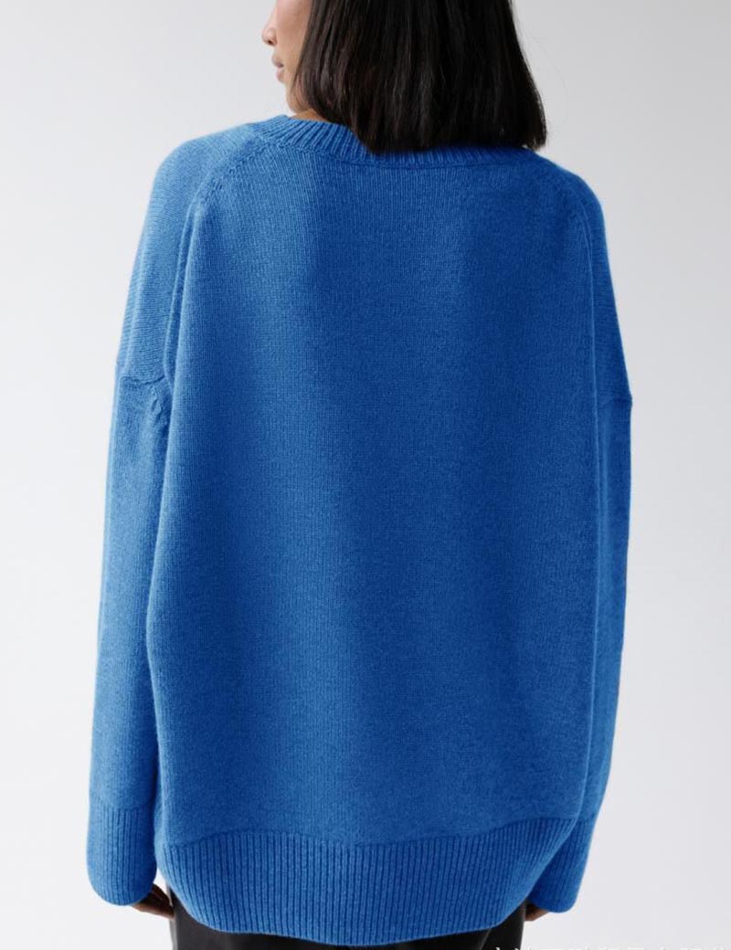 Simple Soft Solid Color Ribbed Knit Top