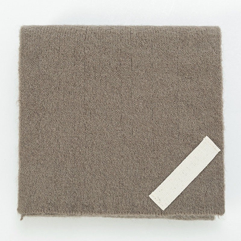 Solid Color Imitation Cashmere Warm Perforated Crossed Scarf