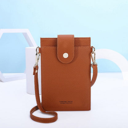 Solid Color Simple Crossbody Mobile Phone Bag