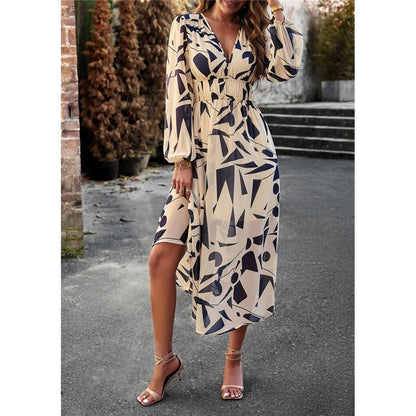 Bohemian Resort Casual Printed Long Skirt