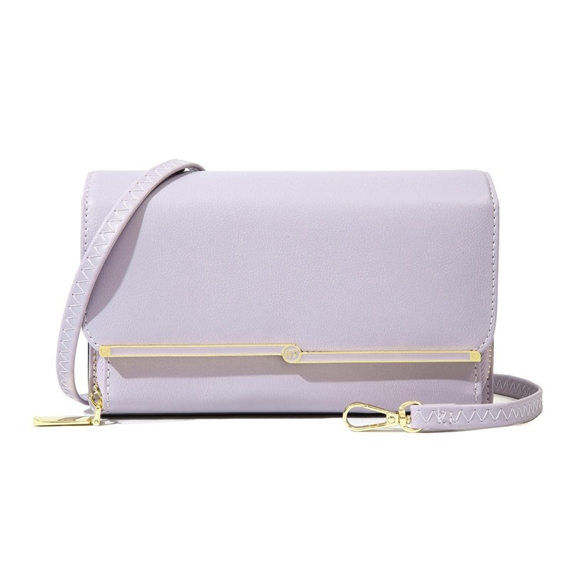 Solid Color Simple One Shoulder Crossbody Bag