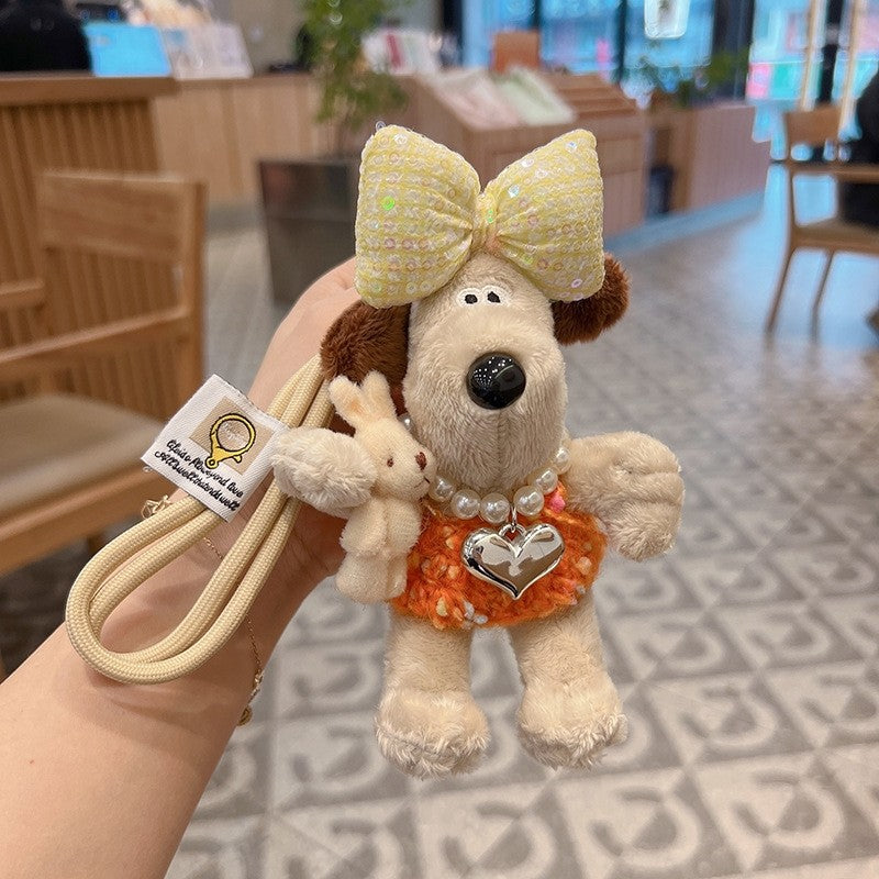 Cute Plush Dog Keychain