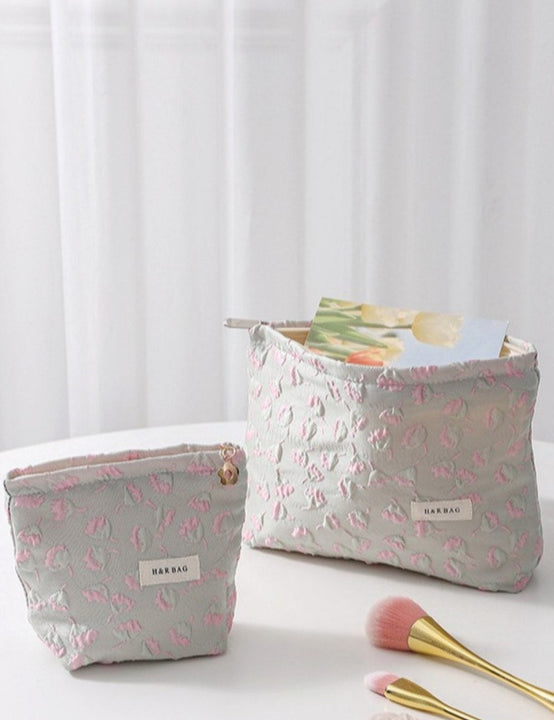 Floral Cosmetic Bag