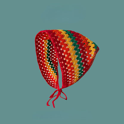 Bandeau bandana à rayures arc-en-ciel