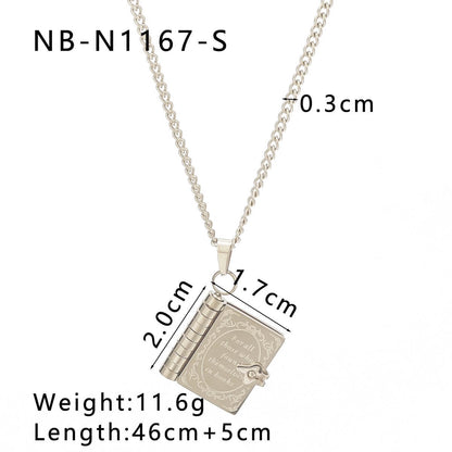 Simple Zircon Pendant Chain Necklace